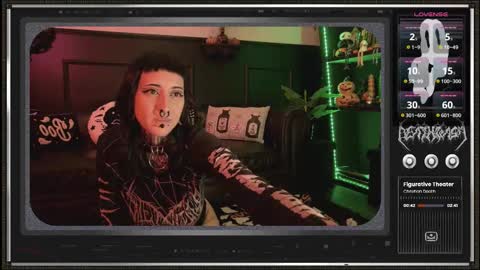 Snapshot of 666deathgasm chatting on September 30, 6:35 pm Juune online show from September 30, 6:35 pm