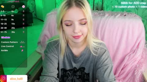 Snapshot of alice_halle chatting on December 9, 5:52 pm alice_halle online show from December 9, 5:52 pm