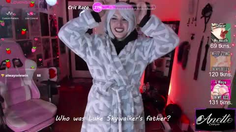 Anette Scorpio online show from April 24, 12:13 am