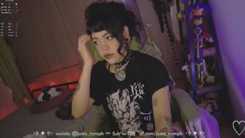   Im Nym  Justa nymph on twitter and IG online show from March 30, 12:10 am