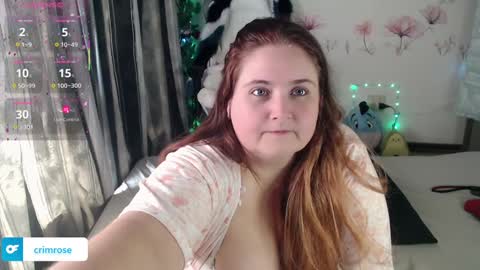 Snapshot of crim0nrose chatting on February 7, 6:03 am Crimson Rose online show from February 7, 6:03 am