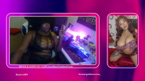 Snapshot of goddesscocoaa chatting on September 11, 7:09 am Goddess Cocoa online show from September 11, 7:09 am