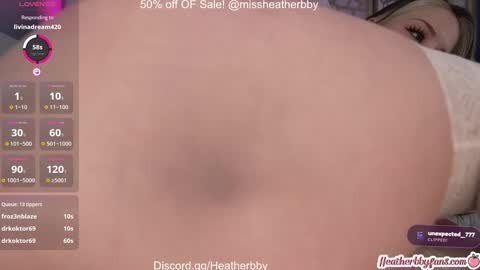 Heather online show from March 7, 12:28 am