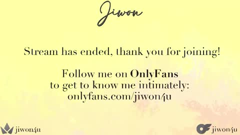 Snapshot of jiwon4u chatting on February 14, 12:19 am Jiwon online show from February 14, 12:19 am