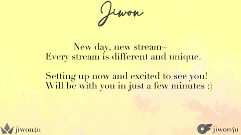 Snapshot of jiwon4u chatting on February 26, 12:27 pm Jiwon online show from February 26, 12:27 pm