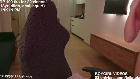 lailatoks - TIP 100 tks  get all my videos 22 VIDEOS SQUIRT PUSSY DILDO online show from January 8, 1:31 am