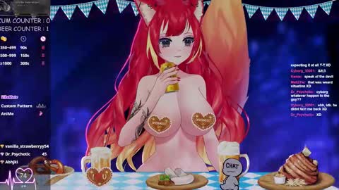 Snapshot of lewdfoxy_vt chatting on September 20, 2:15 pm Kira online show from September 20, 2:15 pm