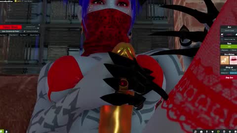 Snapshot of little_doll25 chatting on October 28, 8:25 pm Succubus Blue online show from October 28, 8:25 pm