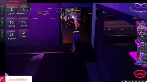 Snapshot of little_doll25 chatting on February 16, 1:27 am Succubus Blue online show from February 16, 1:27 am