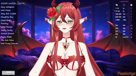 Snapshot of passionyx chatting on January 14, 11:58 pm Succubus Nyx online show from January 14, 11:58 pm