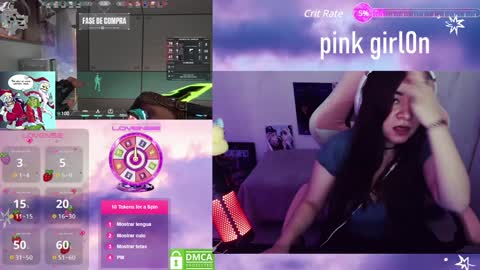 Snapshot of pink_girl0n chatting on December 14, 2:55 am Kitty online show from December 14, 2:55 am
