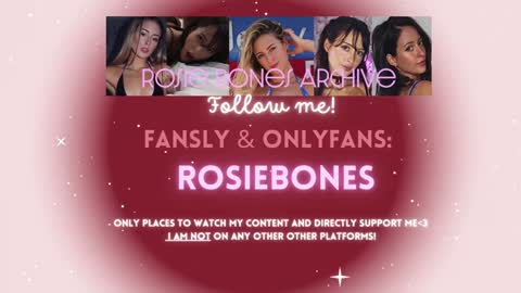 Rosie Bones online show from November 3, 8:24 pm