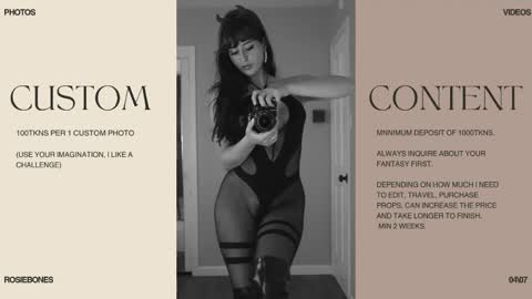 Rosie Bones online show from April 13, 9:15 pm