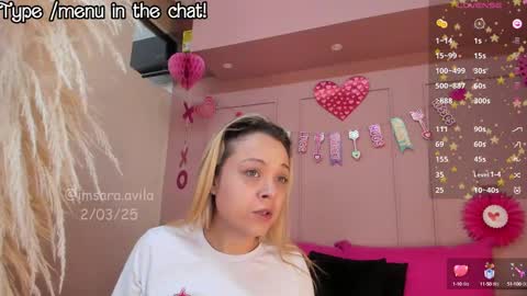 SaraAvila  online show from March 2, 8:46 pm