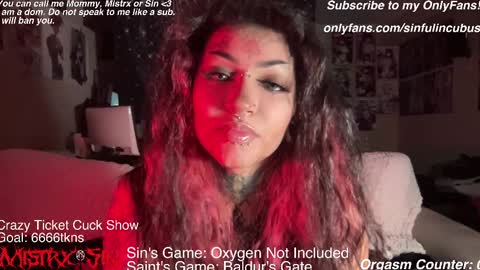 Mistrx Sin online show from February 22, 1:11 am