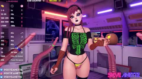 SkyeAnette online show from October 10, 1:21 am