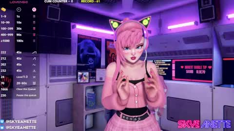 SkyeAnette online show from August 8, 1:13 am