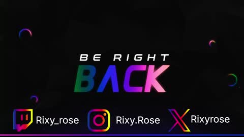 RixyRose online show from October 13, 12:35 am