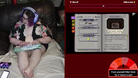 Nerdykitty online show from February 17, 4:01 am