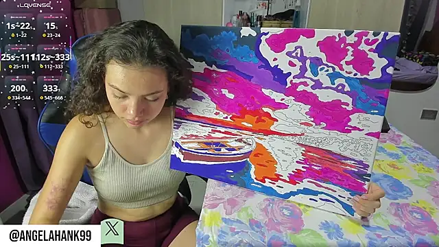 Snapshot of Angela_hank2 chatting on September 25, 4:00 am Angela hank2 online show from September 25, 4:00 am