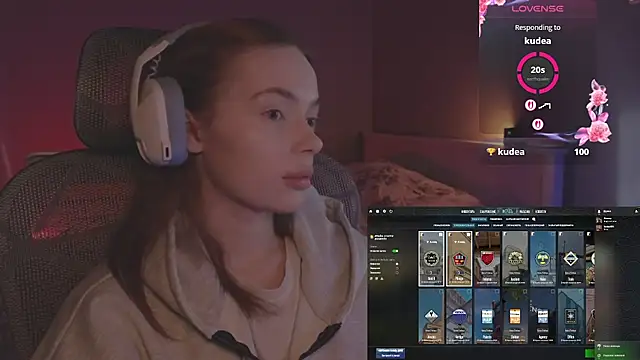 Snapshot of _MayShy_ chatting on October 7, 7:57 am MayShy online show from October 7, 7:57 am
