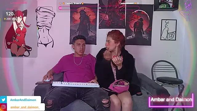 Snapshot of Ambar_and_daimon_ chatting on October 22, 9:47 am Ambar and daimon online show from October 22, 9:47 am