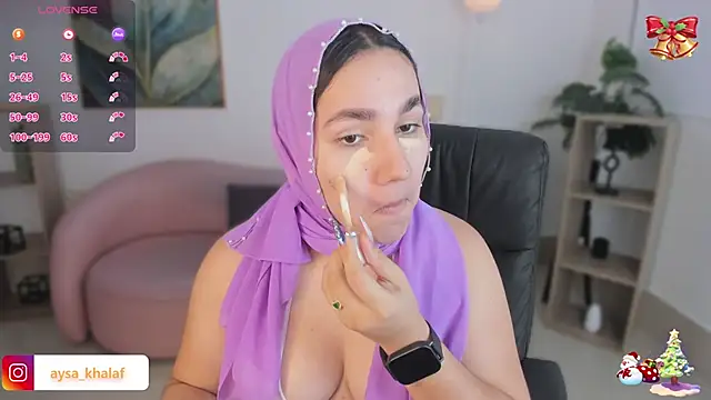 Ayha khalaf online show from December 17, 1:22 am