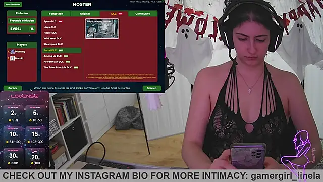 Gamergirl-Linela online show from October 28, 9:48 am