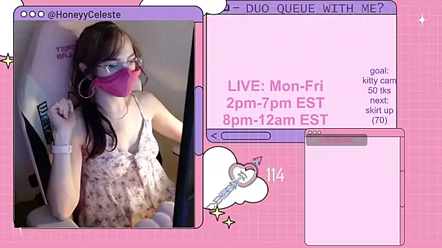 HoneyyCeleste online show from August 4, 6:47 pm