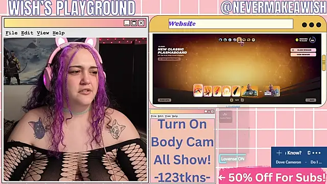 nevermakeawish online show from April 12, 11:46 am