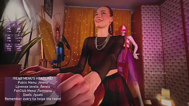 Giantess Eva online show from April 17, 4:09 pm