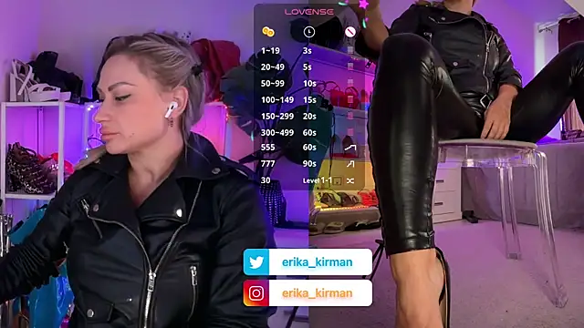 Erika Kirman online show from November 18, 2:29 pm