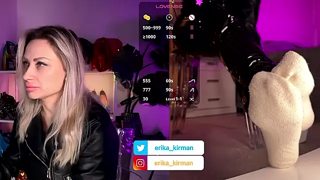 Erika Kirman online show from January 18, 2:46 pm