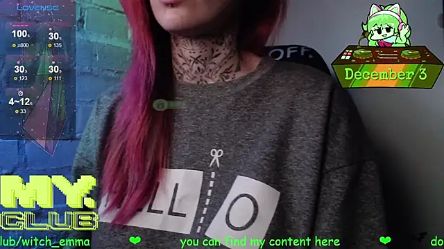 Witch Emma online show from December 3, 7:27 pm