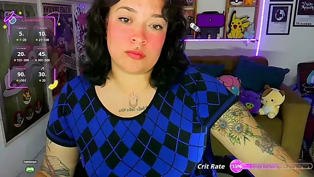 Snapshot of ElectricSapphire chatting on October 6, 6:30 am ElectricSapphire online show from October 6, 6:30 am